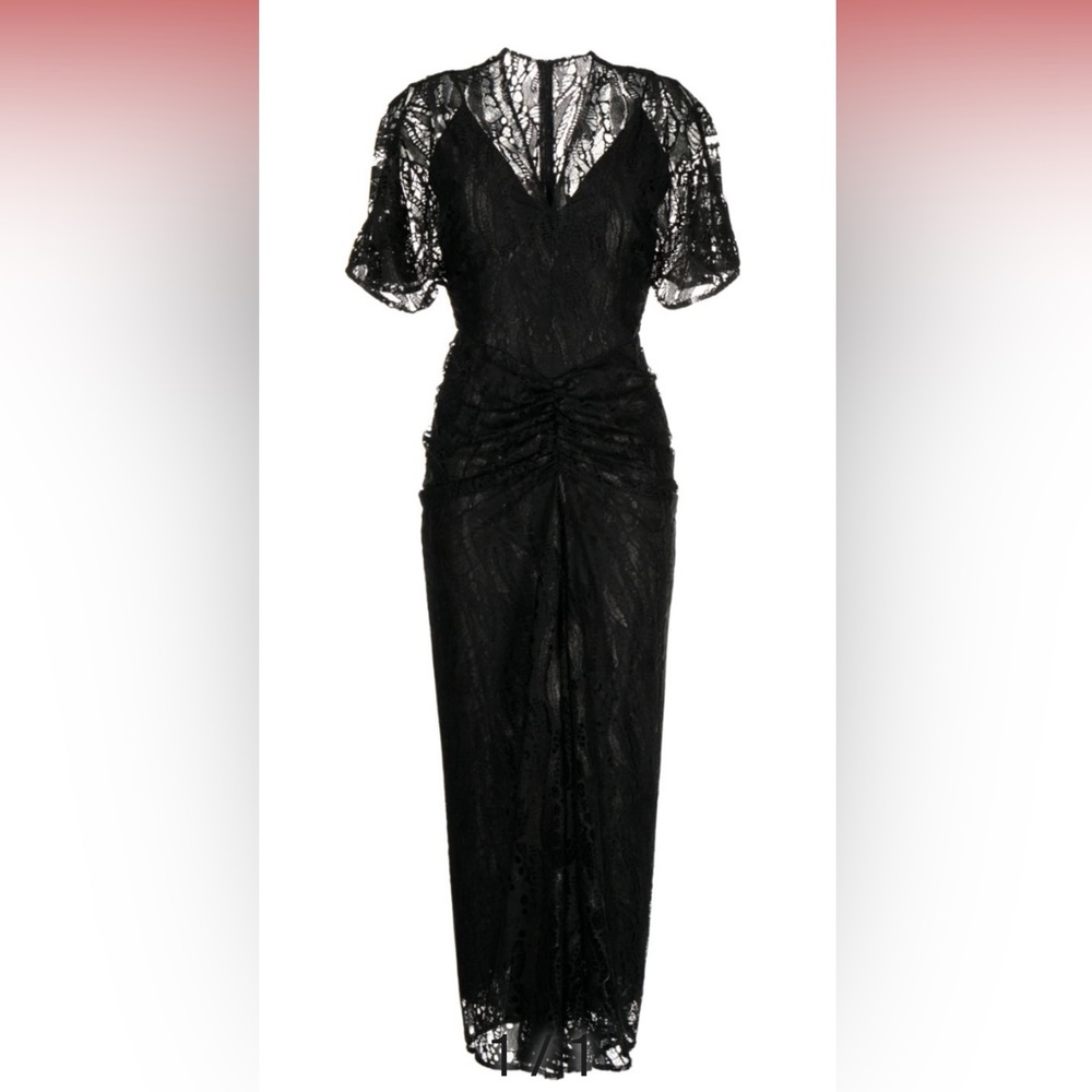 Manning Cartel Deco Esprit Floral Lace Dress Black US 4